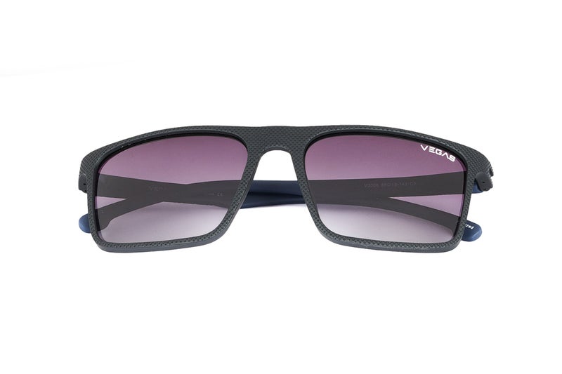 VEGAS Full Rim Rectangular Men Grey  Sunglasses V3006 C3 - Image 2